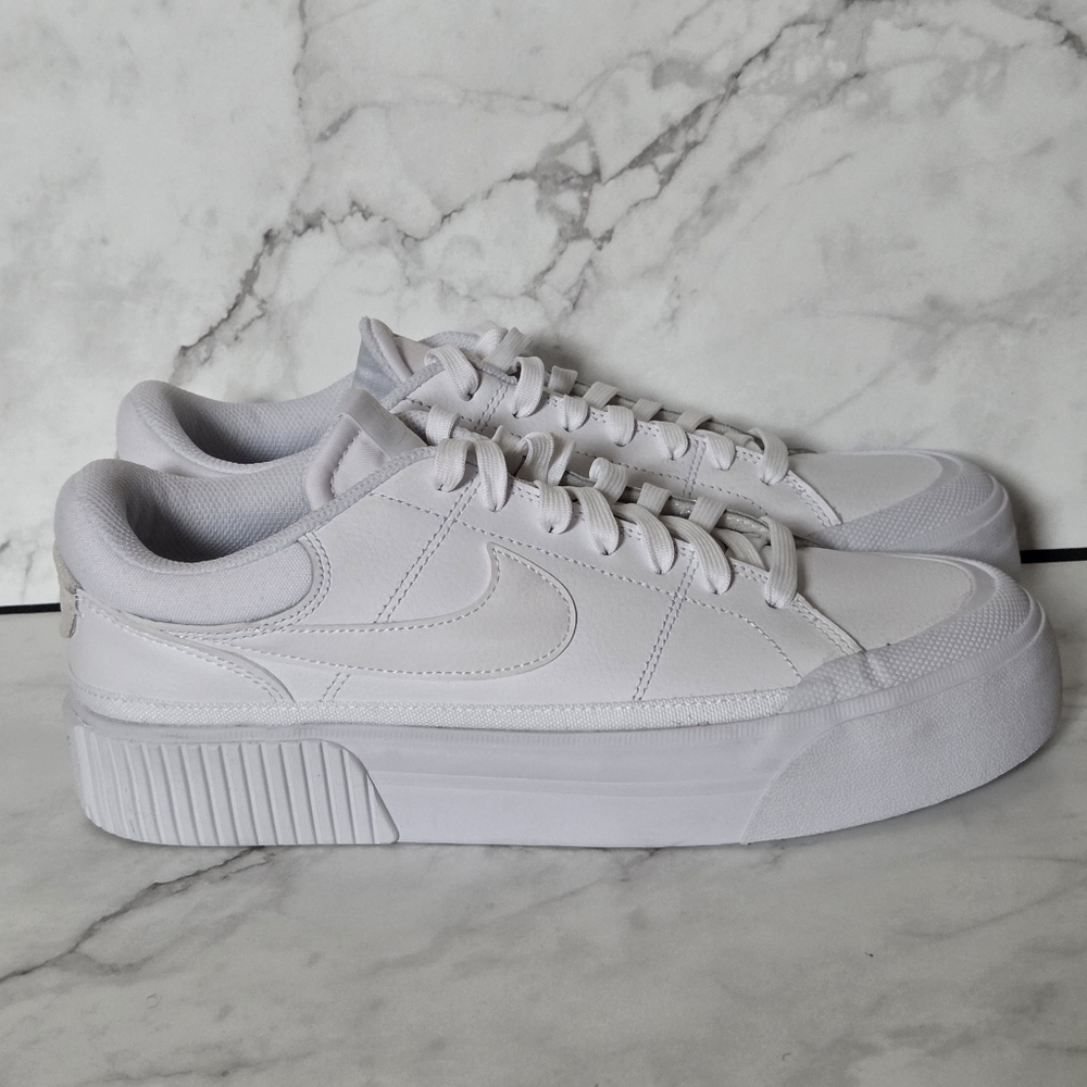 Nike Court Legacy Lift Womens White Sneakers Shoes Size 9.5